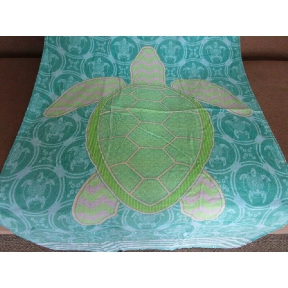 New Green Sea Turtle Beach Towel Cotton Bath Pool GIFT Ocean Honu Turtles Motif